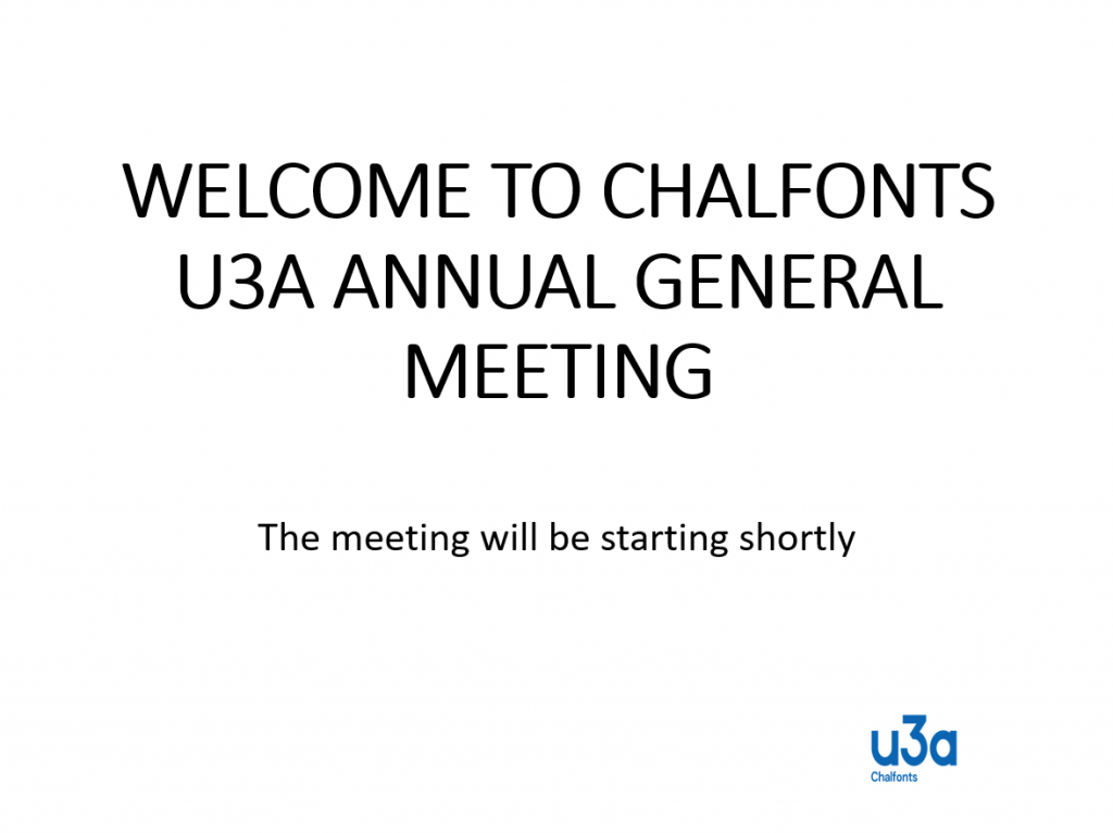 Chalfonts u3a AGM